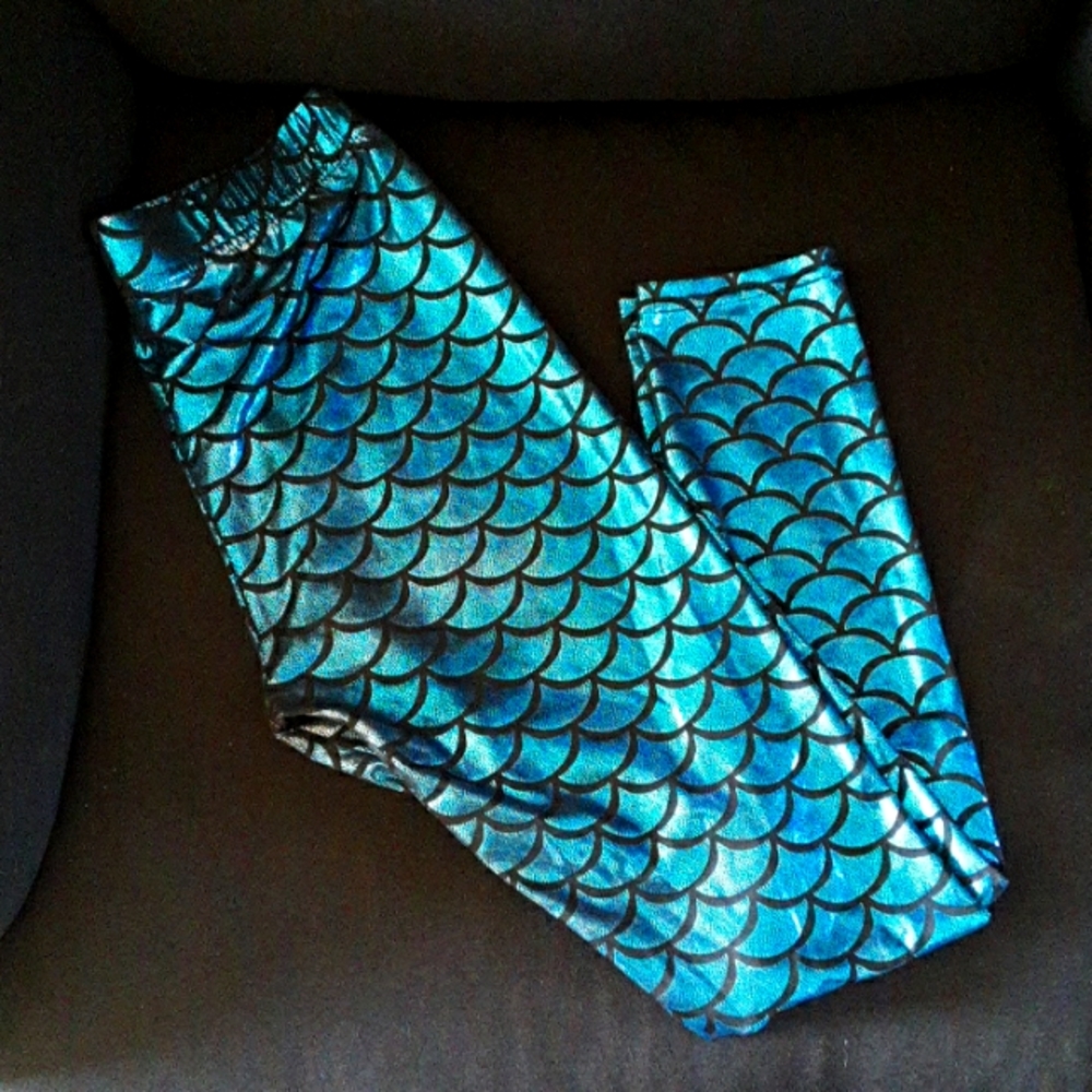 Blue Mermaid Leggings